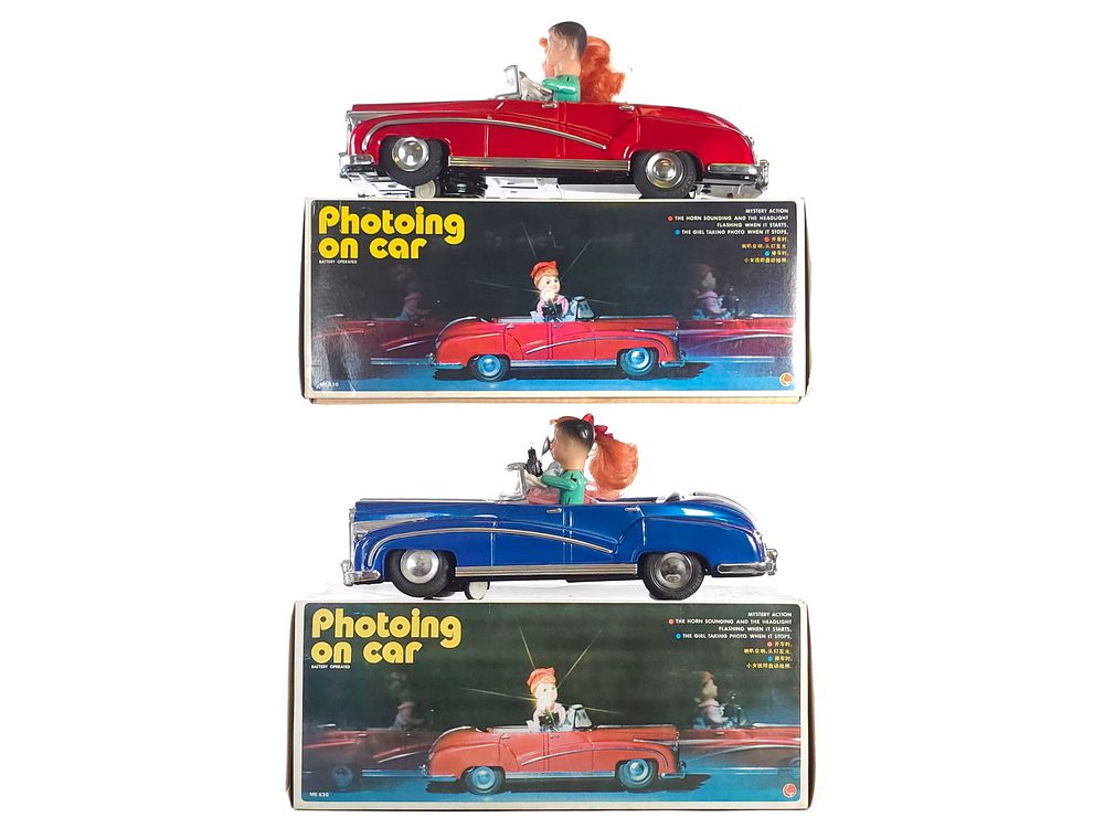 Lot 260: (2) Chinese Tin ME 630 "Photoing on Car" Boxed