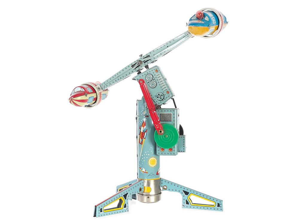 Lot 265B: Alps Tin Batt. Op. Twirly Whirly Rocket Ride