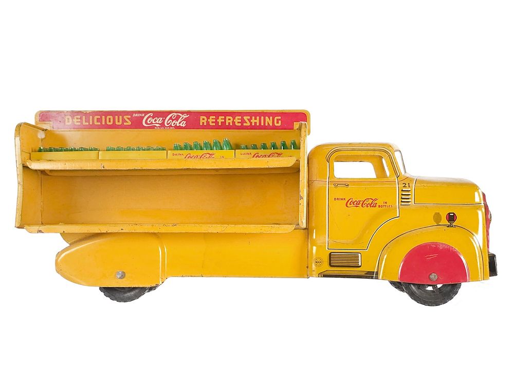 Lot 267: Marx Pressed Steel Coca-Cola Delivery Truck