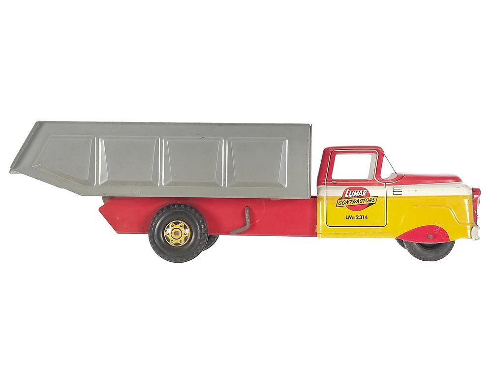 Lot 298: Marx Lumar Contractors Pressed Steel Dump Truck