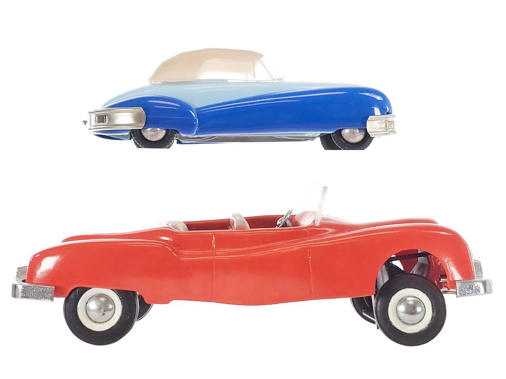 Lot 306: (2) Steer-O-Toys Kaiser Convertible & Toy Founders Kar-Kit Car