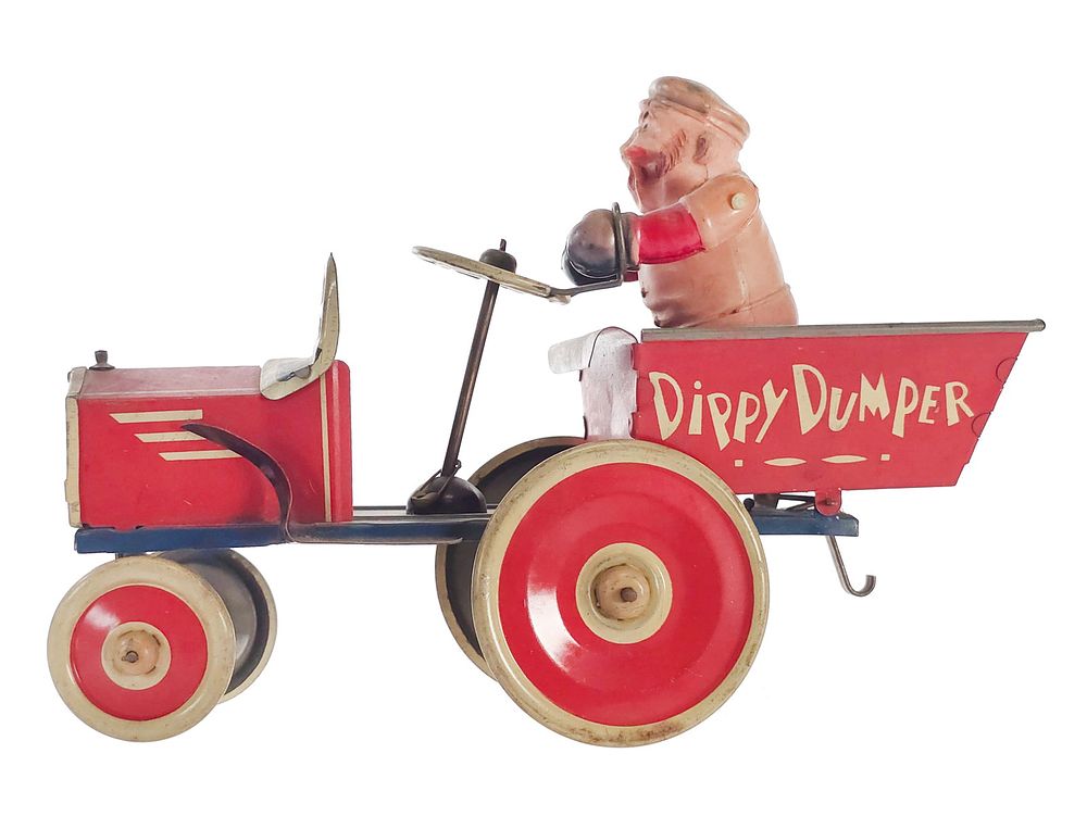Lot 349: Marx 1940 Dippy Dumper with Bluto Driver