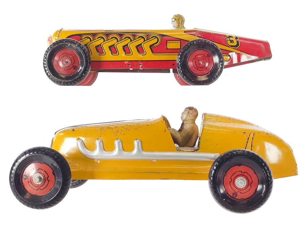 Lot 355: (2) Marx Tin & Pressed Steel Race Cars