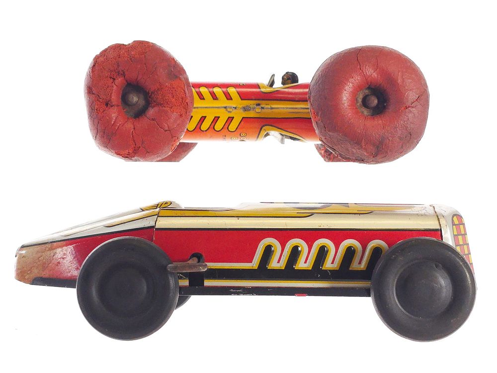 Lot 356: (2) Marx Bouncing Benny & Indy Car Tin Litho Race Cars