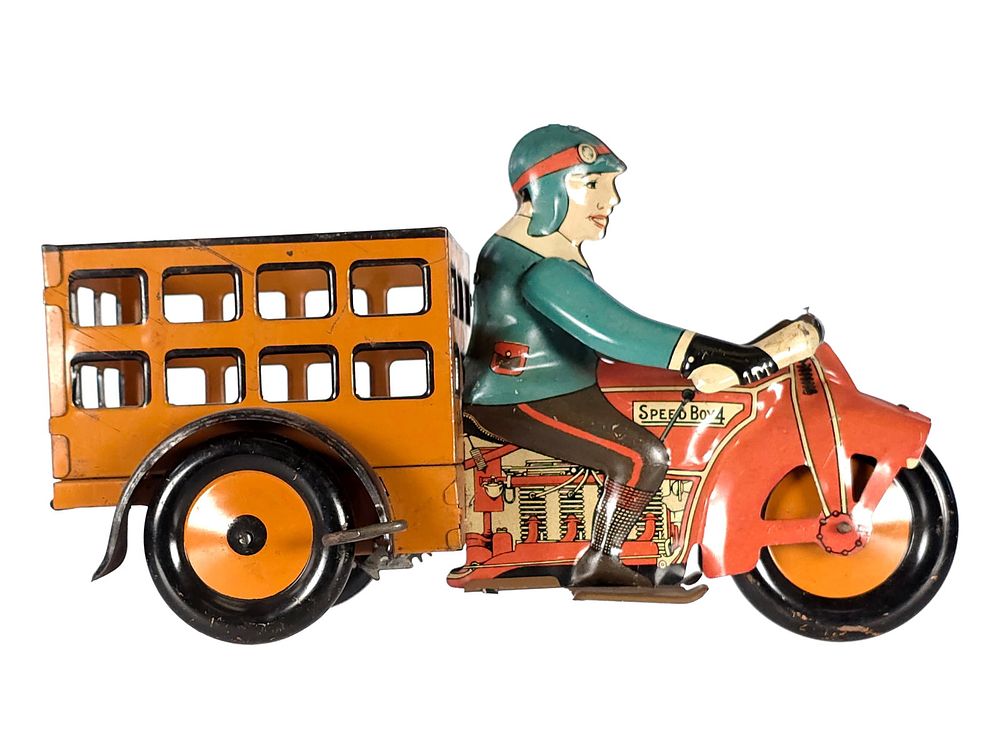 Lot 382: Marx Speed Boy Delivery Tin Litho Windup