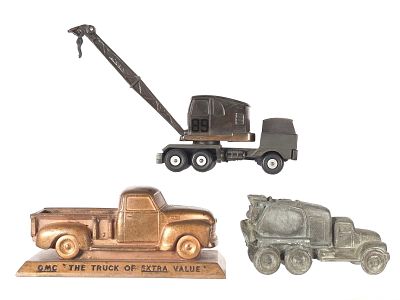 (3) White Metal Promo Vehicles. Three white metal promotional vehicles make up this group 
