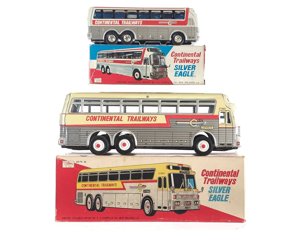 Lot 382B: (2) Charmy Continental Railways Silver Eagles Boxed