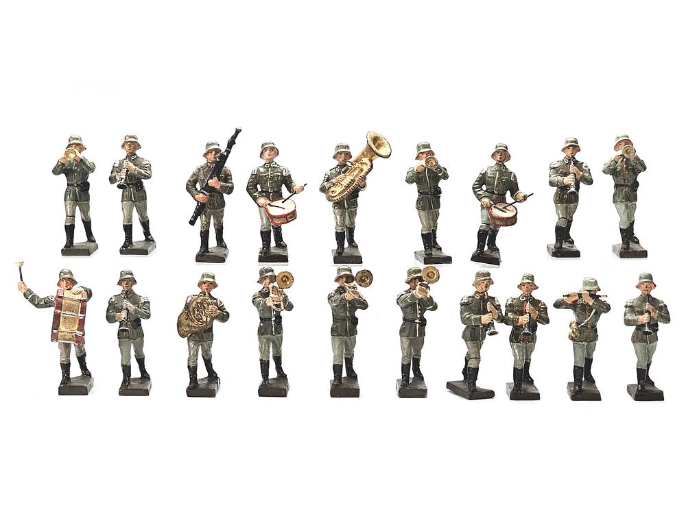 Lot 185: (19) Lineol German WWII Military Band