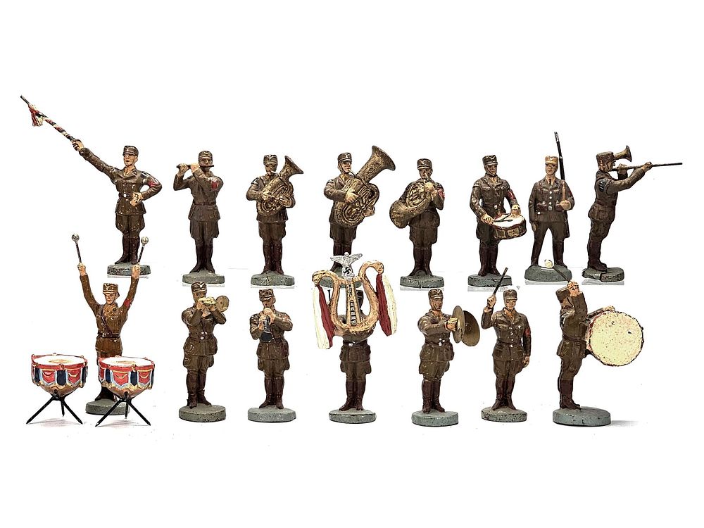 Lot 235: (17) Elastolin German NSDAP Sturmabteilung Military Band