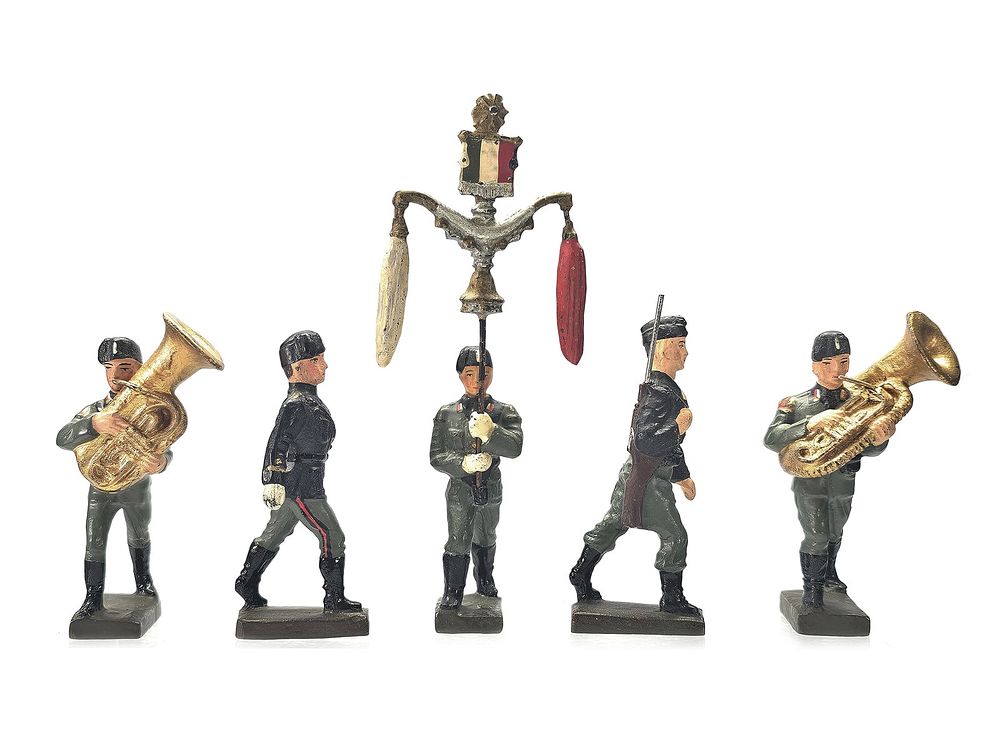 Lot 255: (5) Lineol Italian Royal Army Military Band & Infantry