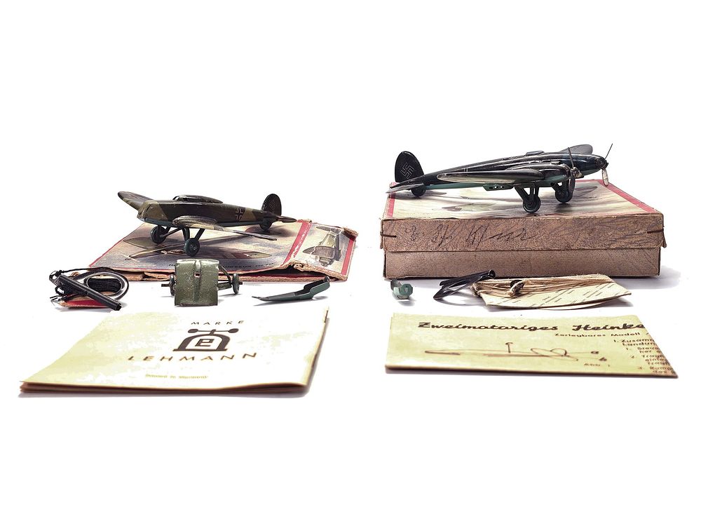 Lot 291: (2) Lehmann Luftwaffe Heinkel He 70 & He 111 Aircraft Boxed