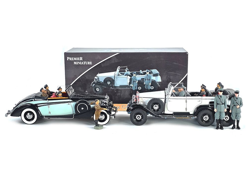 Lot 296: (2) Signature & Premier Wehrmacht Maybach SW38 & Mercedes-Benz W31 G4 Staff Car