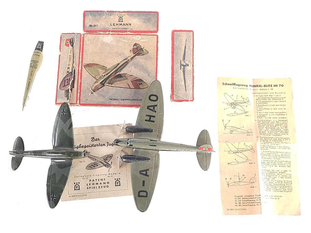 Lot 315: Lehmann Luftwaffe Heinkel He 111 & He 70 Blitz Airplanes