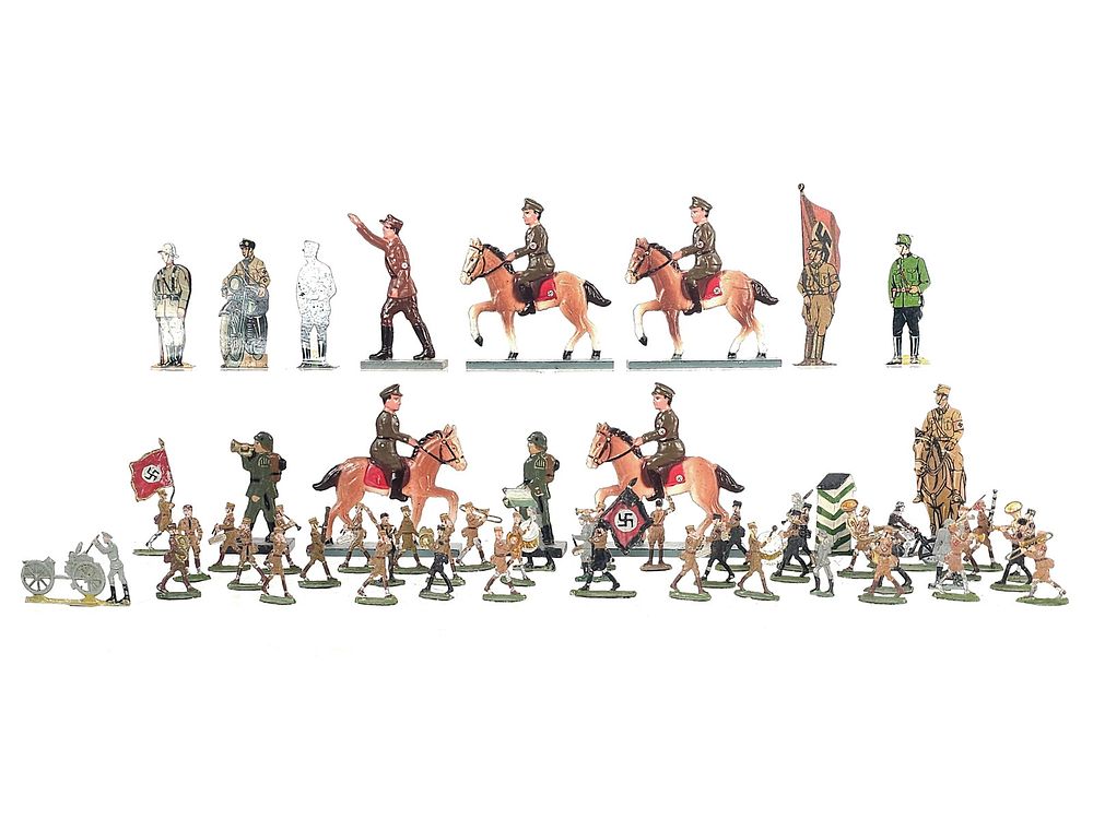 Lot 336: (55) Third Reich German Military Tin & Lead Figures