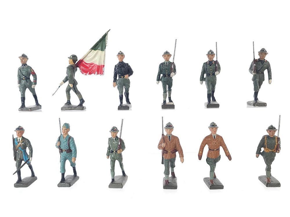 Lot 339: (12) Lineol Italian Royal Army Infantry & Alpine Troops