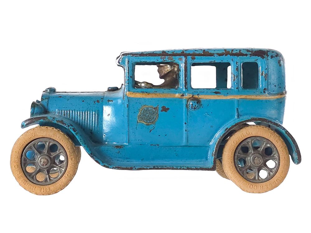 Lot 375: Arcade Toys Blue Cast Iron Model A Car