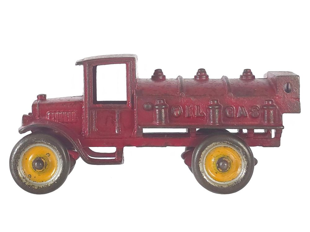 Lot 386: Kenton Red Oil & Gas Tanker Truck Cast Iron