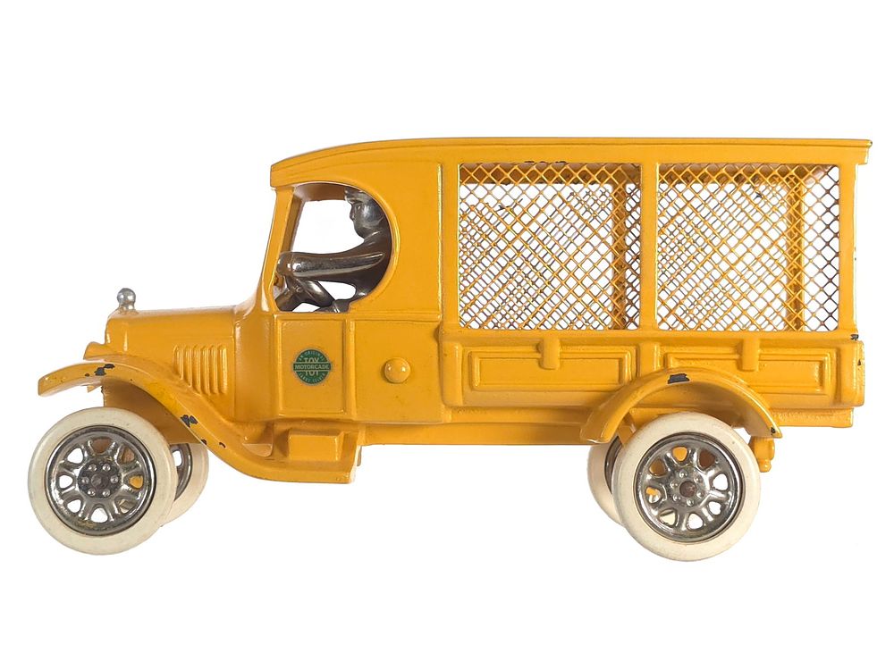 Lot 391: Motorcade Toys Yellow Truck Cast Iron