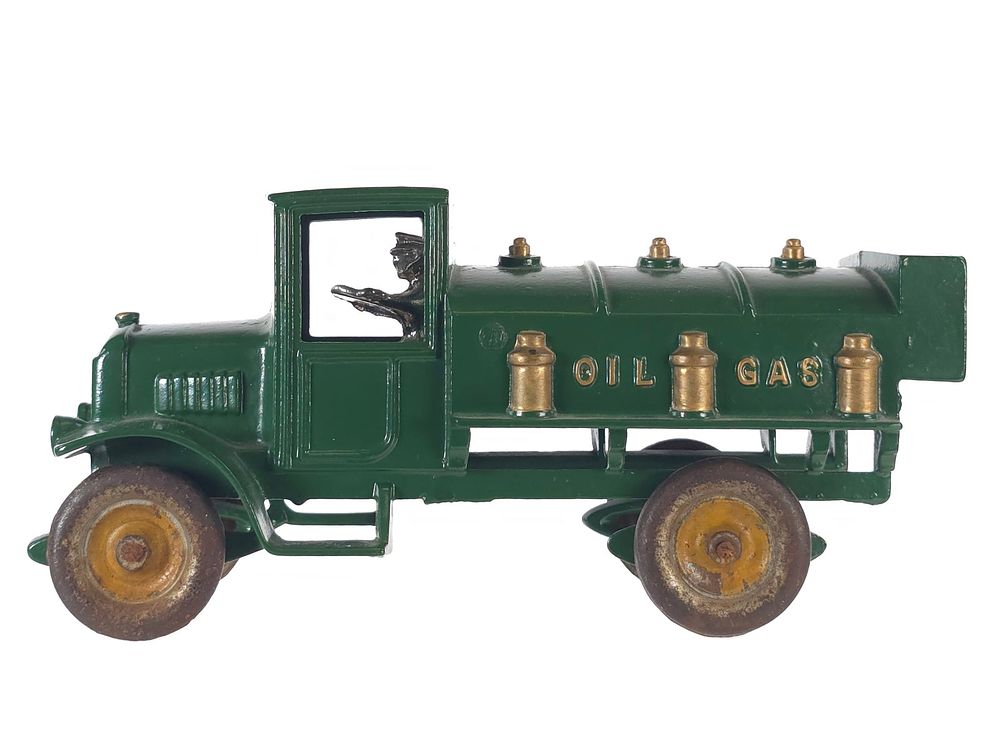 Lot 393: Kenton Green Oil & Gas Truck Cast Iron