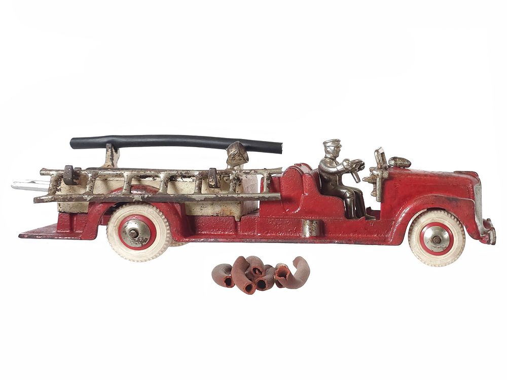 Lot 397: Hubley 1940s Hook & Ladder Truck