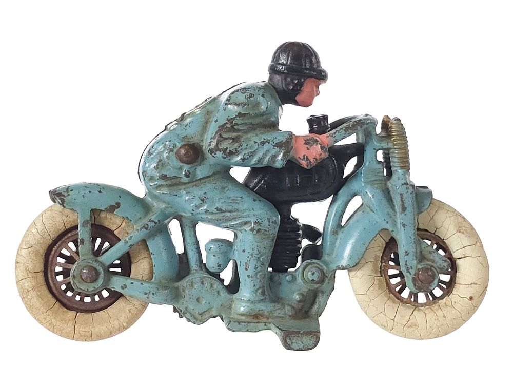 Lot 414: Hubley No. 2 Hillclimber Motorcycle Cast Iron
