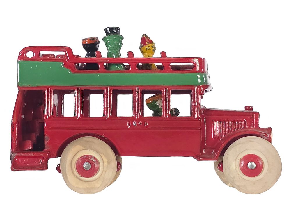 Lot 426: Kenton Red Double Decker Bus Cast Iron