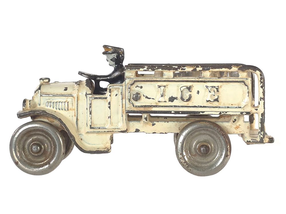 Lot 449: Kenton Ice Truck with Driver & Ice Cast Iron