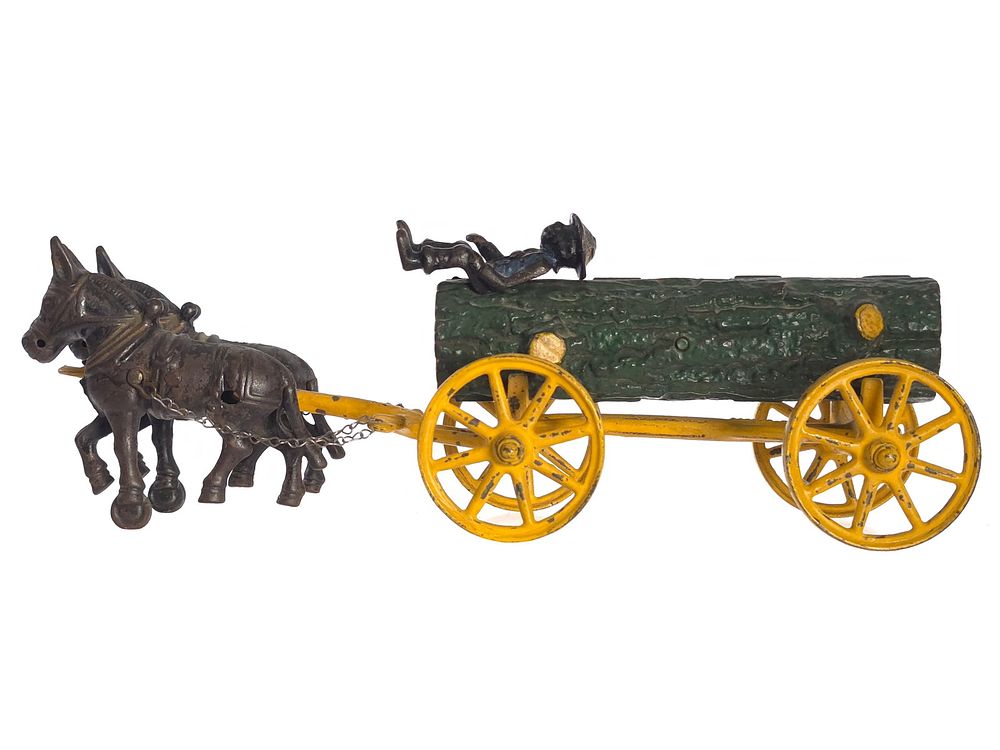 Lot 457: Kenton Log with Mule Team Cast Iron