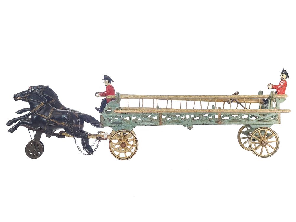 Lot 464: Wilkins Horse-Drawn Hook and Ladder Truck