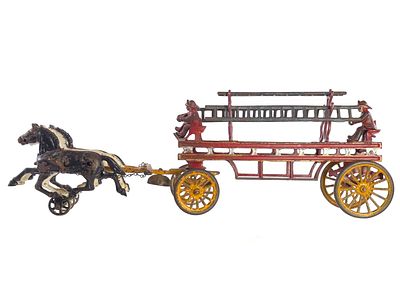 Dent Medium Fire Ladder Truck. Complementing the previous lot, this medium Dent Toys Ladder 