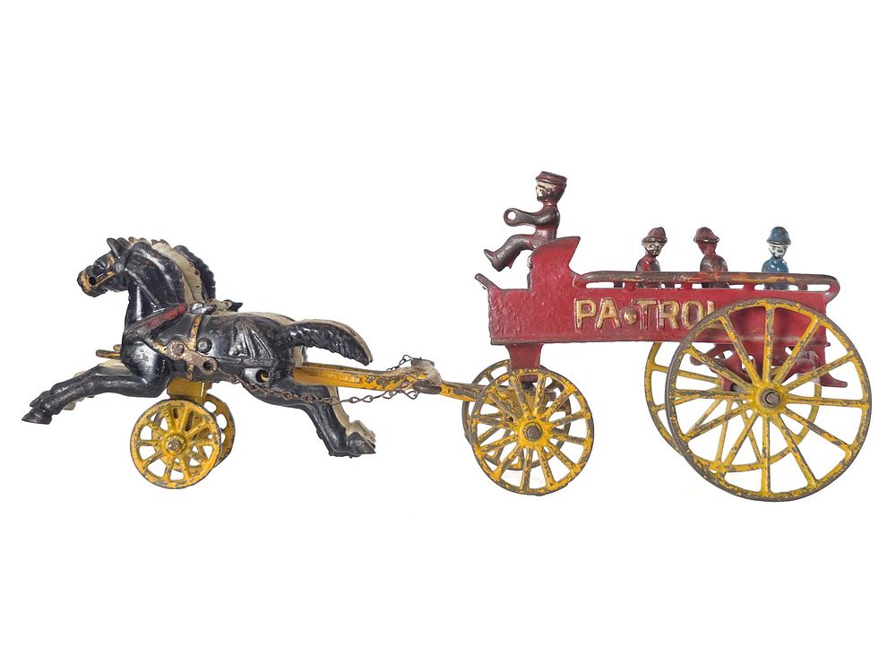 Lot 478: Kenton Fire Patrol Horse-Drawn Cast Iron