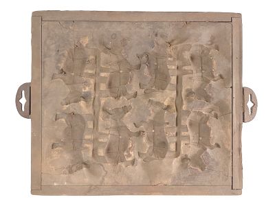One-of-a-Kind Original J.E. Stevens 1880s Mule & Jockey Toy Sand Mold. A one-of-a-kind original 