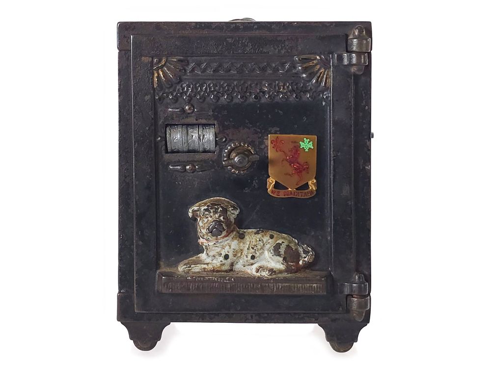 Lot 534: J.&E. Stevens Co. Watch Dog Safe Mechanical Bank