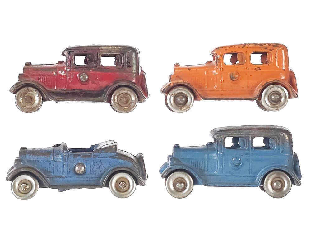 Lot 578: (4) Kilgore Cast Iron Cars