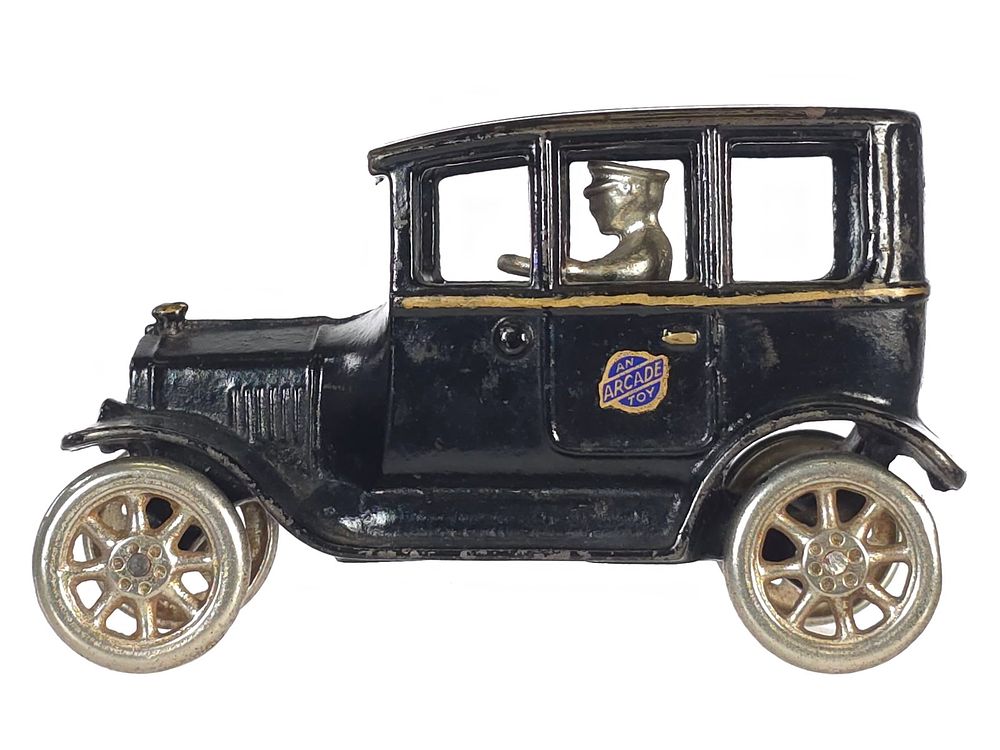 Lot 590: Arcade Black Car Cast Iron