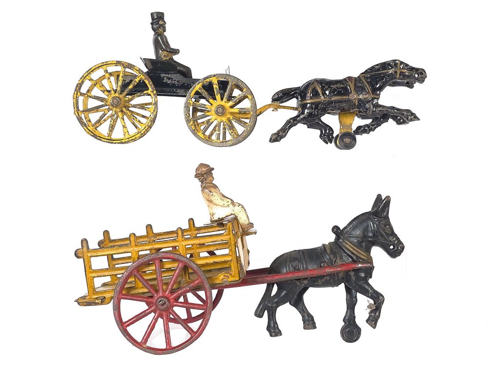 Lot 602: (2) Wilkins Wagon & Horse-Drawn Stake Bed