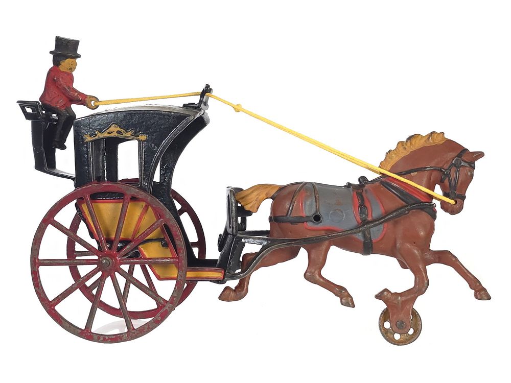 Lot 604: Pratt & Letchworth Hansom Cab Cast Iron
