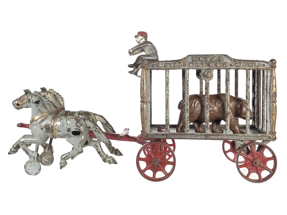 Lot 606: Hubley Royal Circus with Bear in Gray