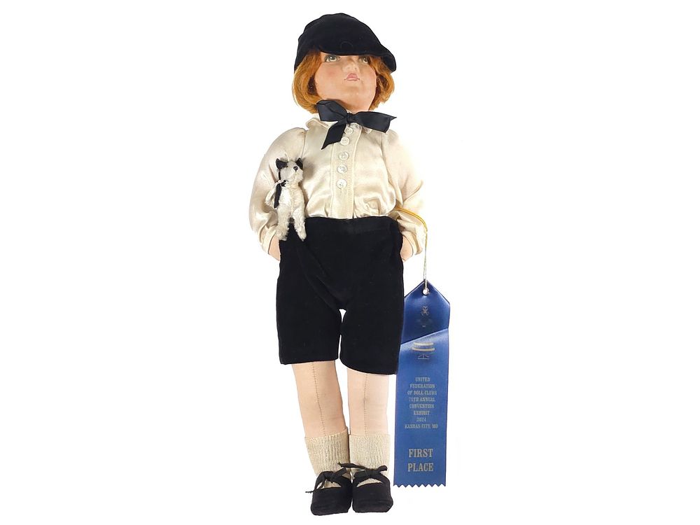 Lot 635: 1920s Deans Rag Dolls True to Life Series Boy 18" Tall
