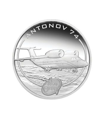 Antonov AN-74. Country : Cook Islands 
Year : 2008 
Currency: 1 Dollar 
Metal : Silver 