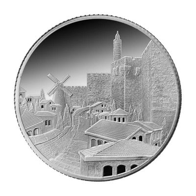 Mishkenot Sha'ananim. the state of Israel 
Year: 2019 
Metal: 999 silver 
Weight: Ounce 
