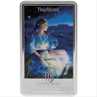 2 Dollar. Virgo 
Country: Niue 
Year: 2011 
Metal: 999 silver 
Weight: 