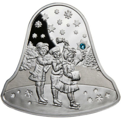 2 Dollar. Christmas bell 
Country: Niue 
Year: 2012 
Metal: 999 silver 
