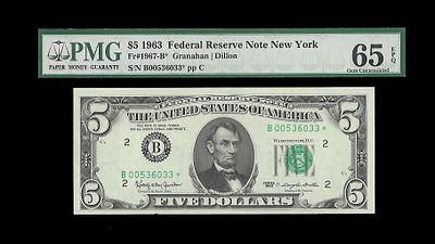 5 דולר. מדינה : ארצות הברית 
ישות מנפיקה משרד האוצר של ארצות הברית 
שטר כסף רגיל 
