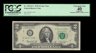 2 דולר. שטר כוכב מדינה ארצות הברית שטר כסף רגיל 1976 ערך 2 דולר מטבע דולר נייר קומפוזיציה גודל 