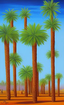 Palms
. Print on canvas 
Edition of 1 of 1 
80/60 
Signed 
