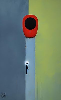 loneliness. Print on canvas 
80/60 cm 
1 of 1 
Signed and framed