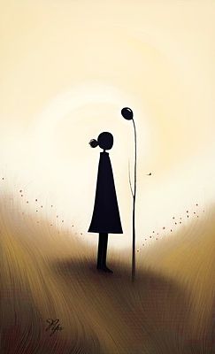 loneliness. Print on canvas 
1 of 1 
80/60 cm 
Signed 
and 