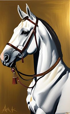 Horse. Artist: Pips 
Print on canvas 
1 of 1 copy 
Dimensions 80/60 cm 

