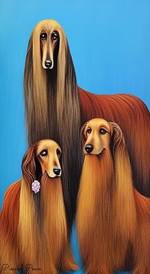 Dogs. Artist: Pips 
Print on canvas 
1 of 1 reproduction 
Dimensions 80/60 cm 